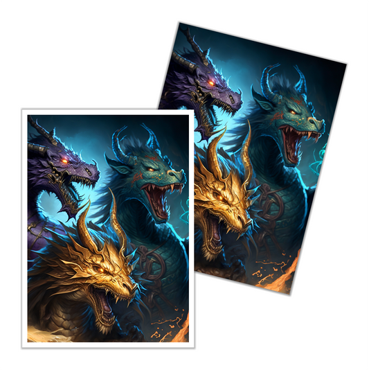 The Tri-Elemental Dragon Card Sleeves