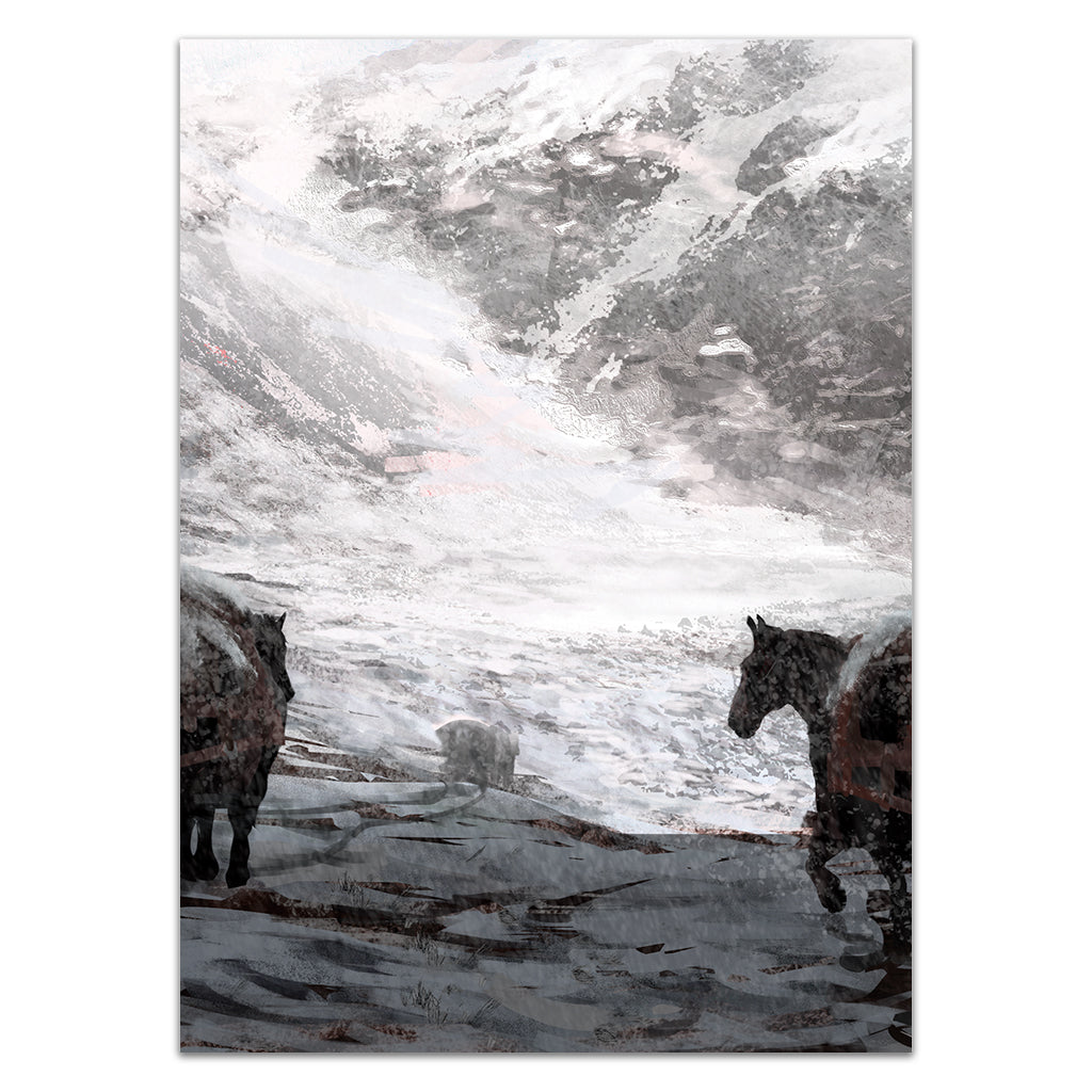 Caravans in the Snow V2 Card Sleeves