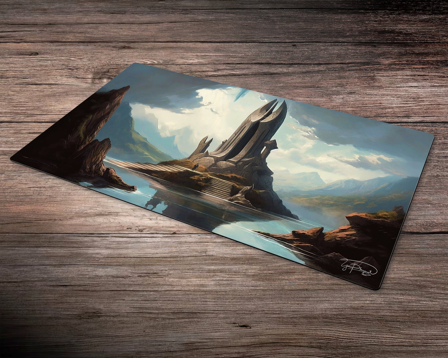 Enigmatic Ruins - MTG Spielmatte - 24 x 14 inches - MTG Geschenke - MTG Zubehör - Magie Tischmatte