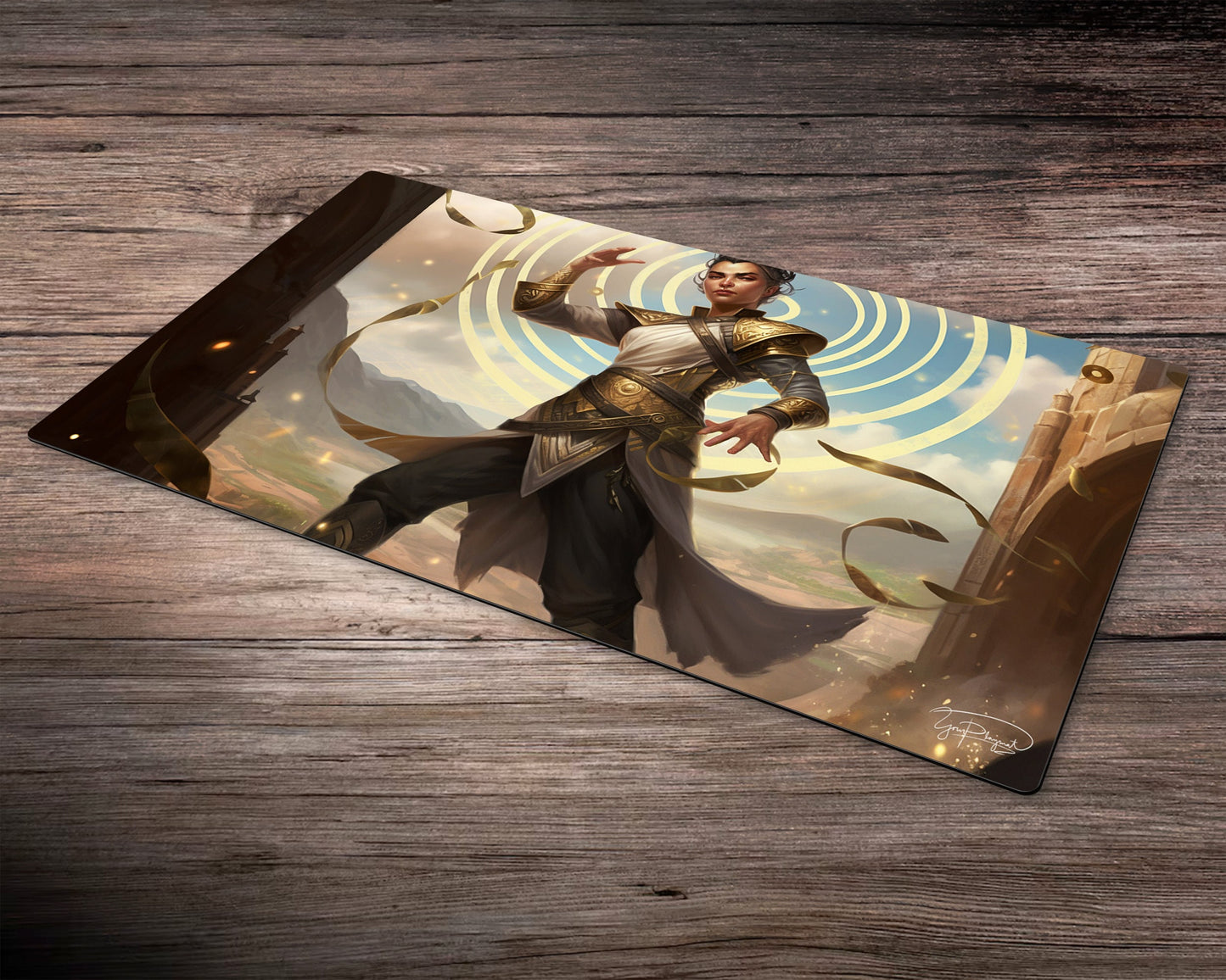 Glittering Mystic of the Mystic Isles - MTG Spielmatte - 24 x 14 inches - MTG Geschenke - MTG Zubehör - Magie Tischmatte