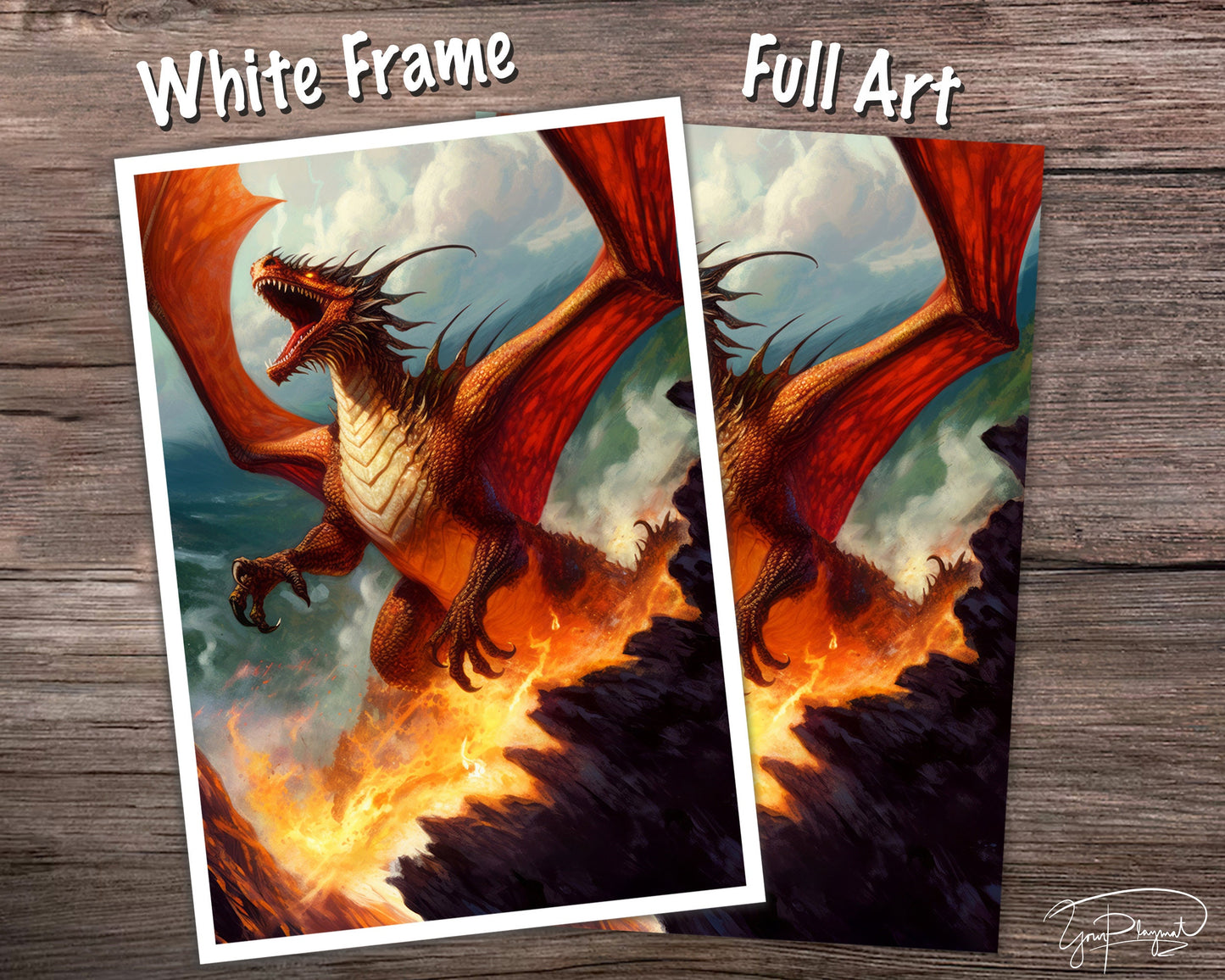 Red Dragon Card sleeves MTG Card Sleeves - 60/100/120 - TCG Card Sleeve Set - Commander Sleeves - Magic the Gathering Gifts