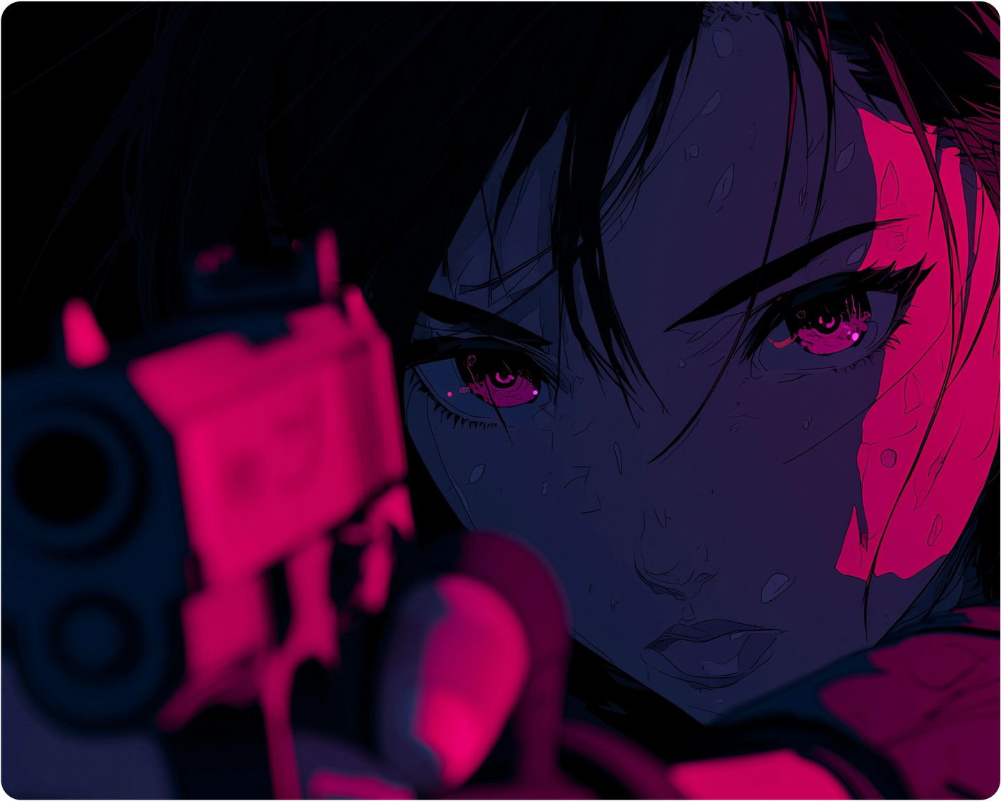 Crimson Trigger - Glass Mousepad