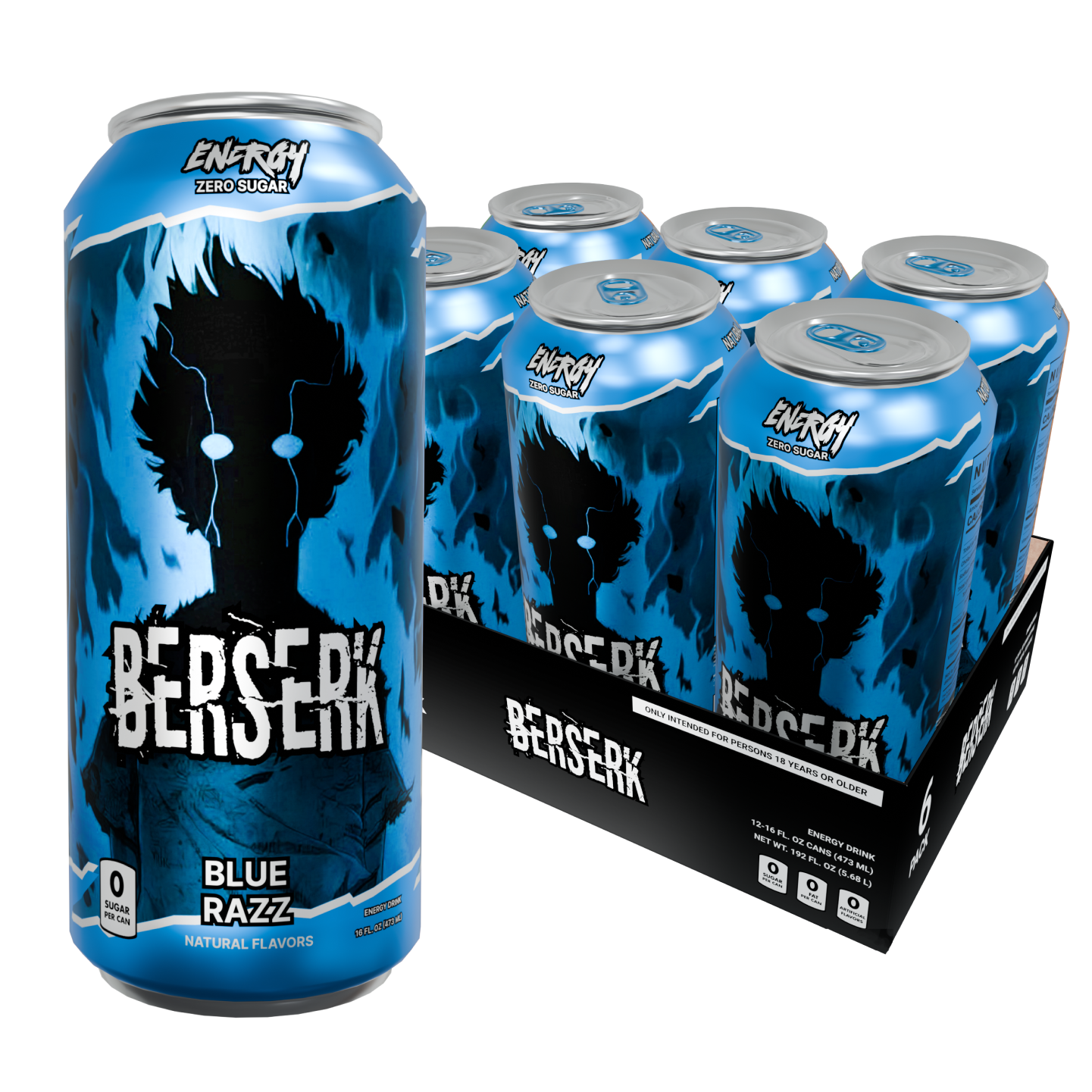 Blue Razz - 16 fl. oz., 6 pack