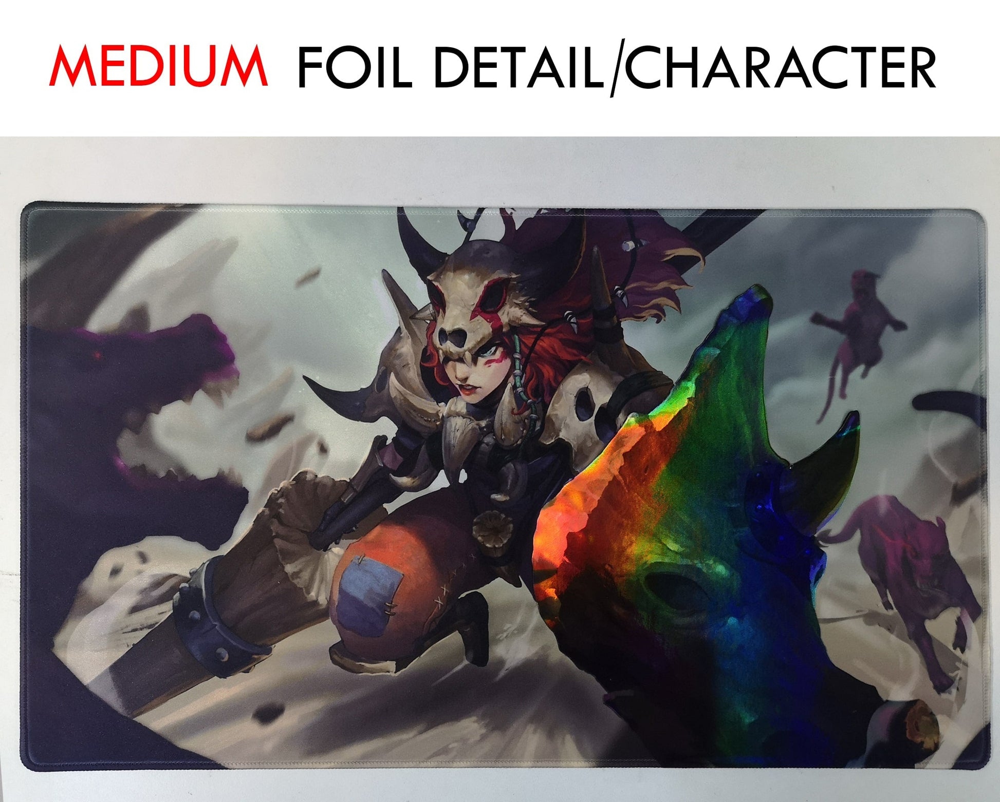 Medium Custom Foil Playmat Details