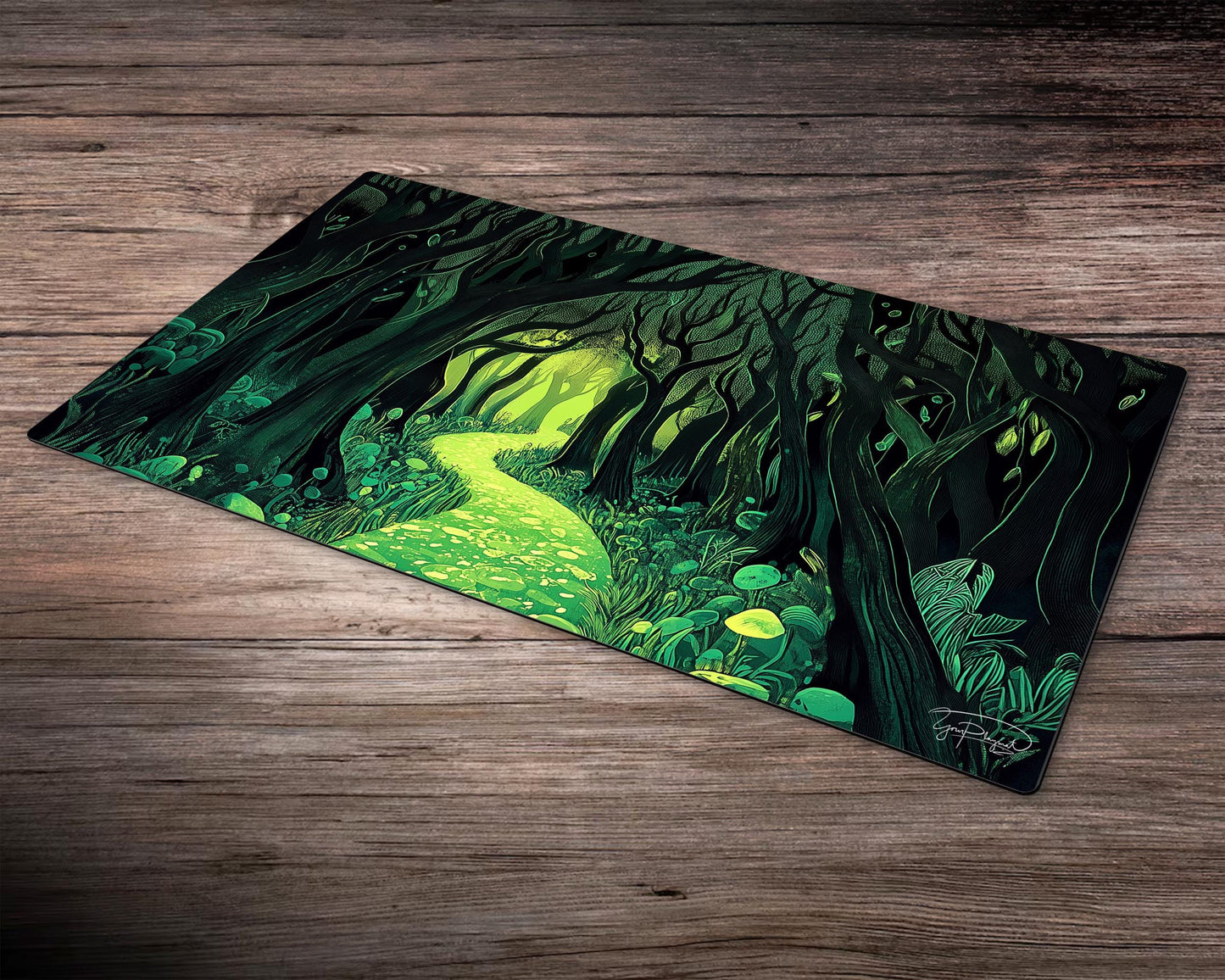 Forest of Eternal Light – Gaming-Spielmatte für Tabletop-Gamer – Karten-Trading-Matte – Kartenmatte – Würfelmatte – Gamer-Geschenk