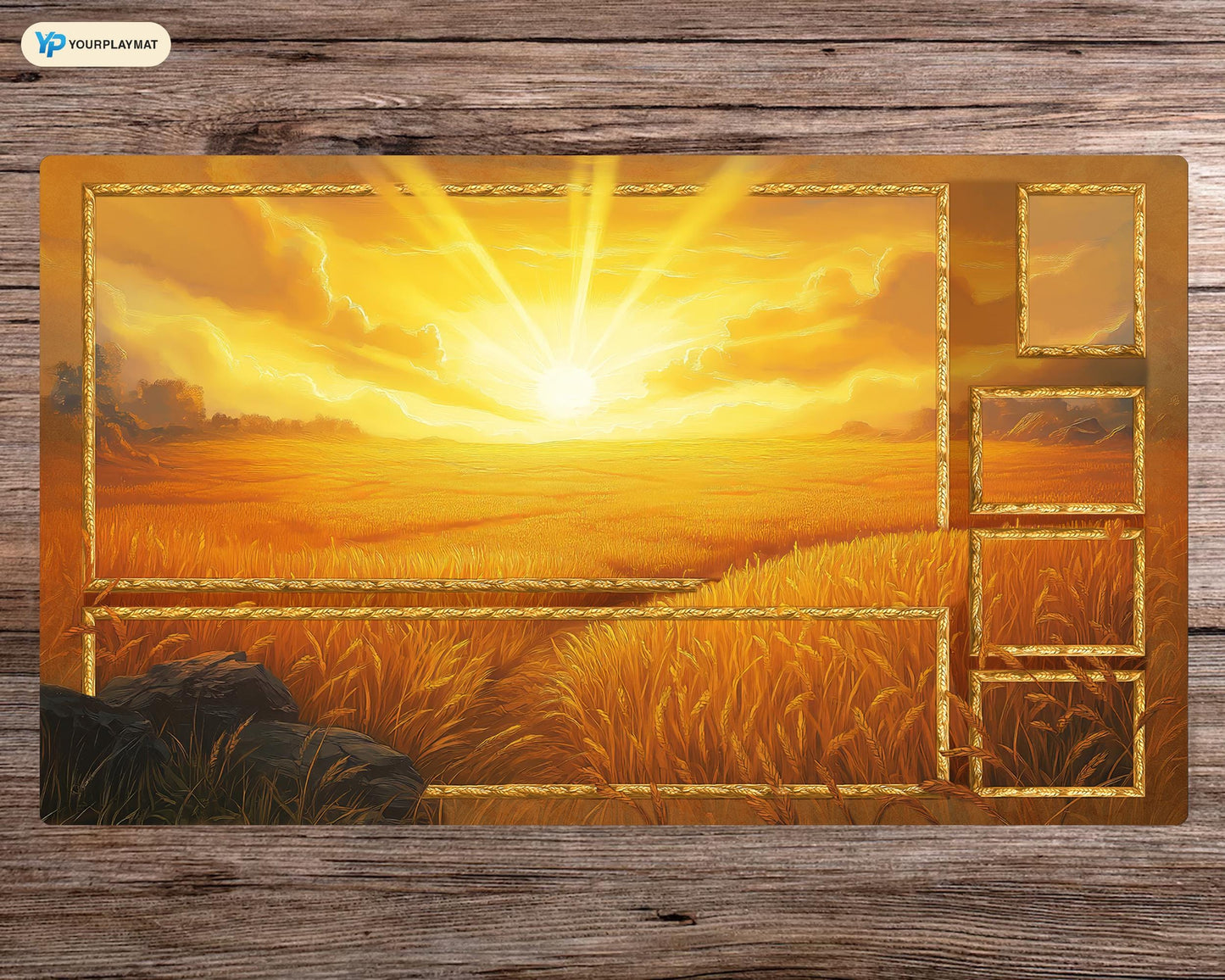 Zoned Plains – 24 x 14 Zoll – Zoned Playmat MTG – Brettspielmatte für TCG – Premium-Schreibtischmatte für Kartenspieler und Gaming