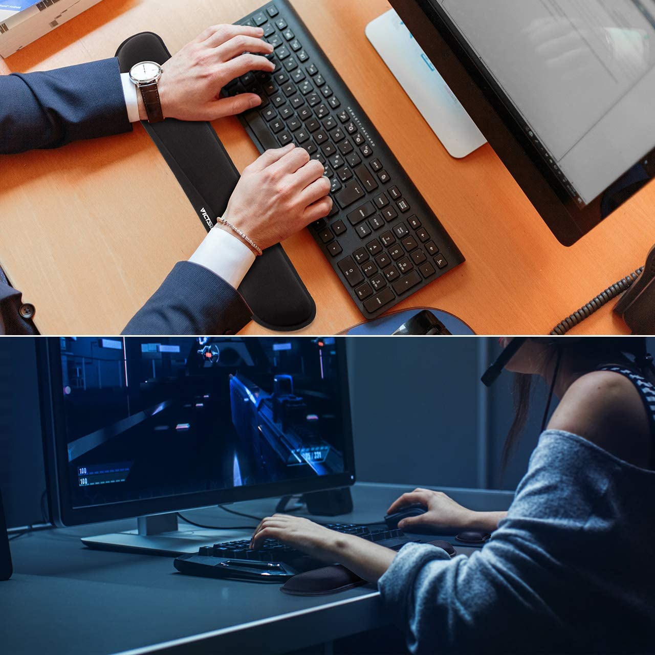 computer wrist rest pad