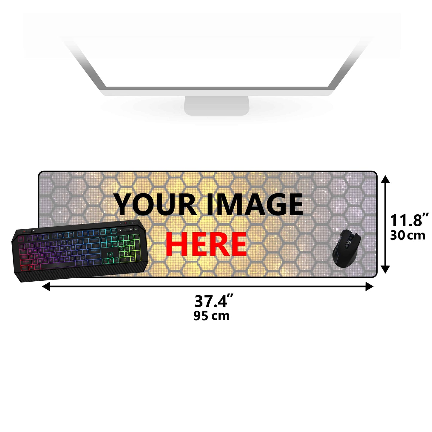 Custom Giant Mouse Pad (37.4" x 11.8")