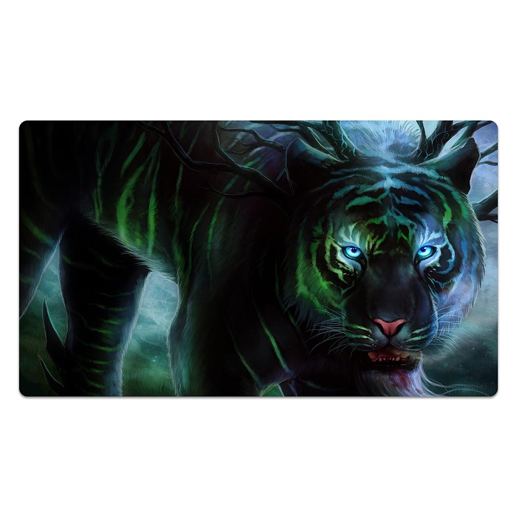 Ancient Tiger's Cold Stare Mouse Pad