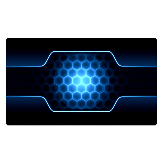 Aqua Hexagon Wallpaper Mouse Pad