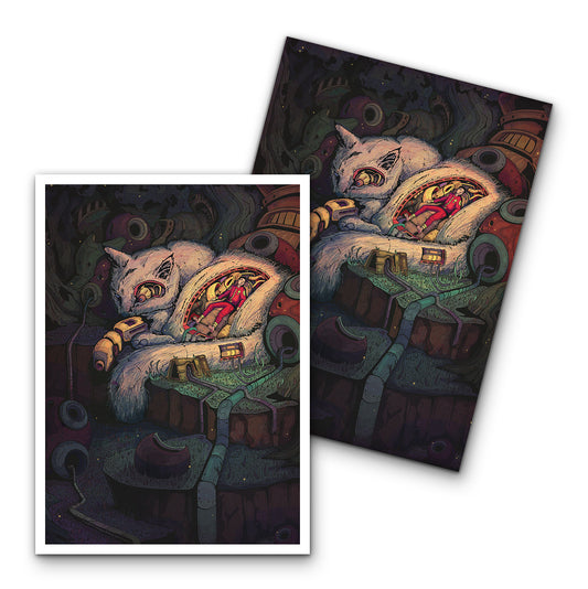 Big Sleeping Cat Card Sleeves