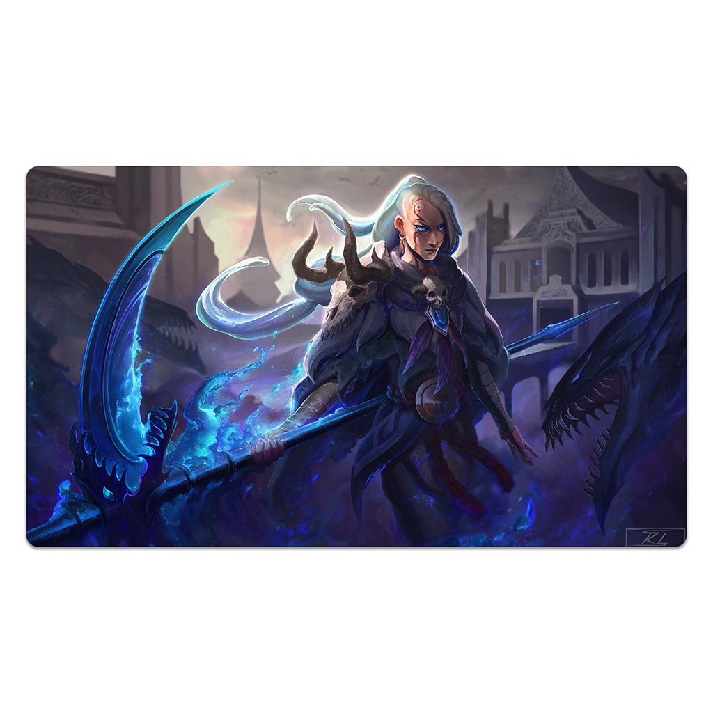 Blue Eyed Templar Scythe Mouse Pad