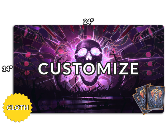 Custom Cloth Playmat (24" x 14")