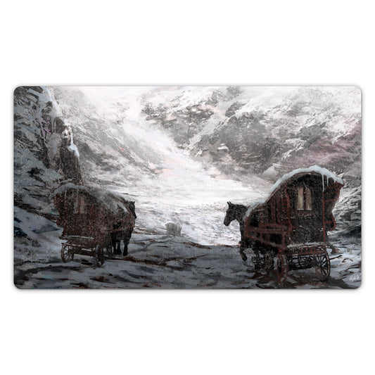 Caravans in the Snow Playmat