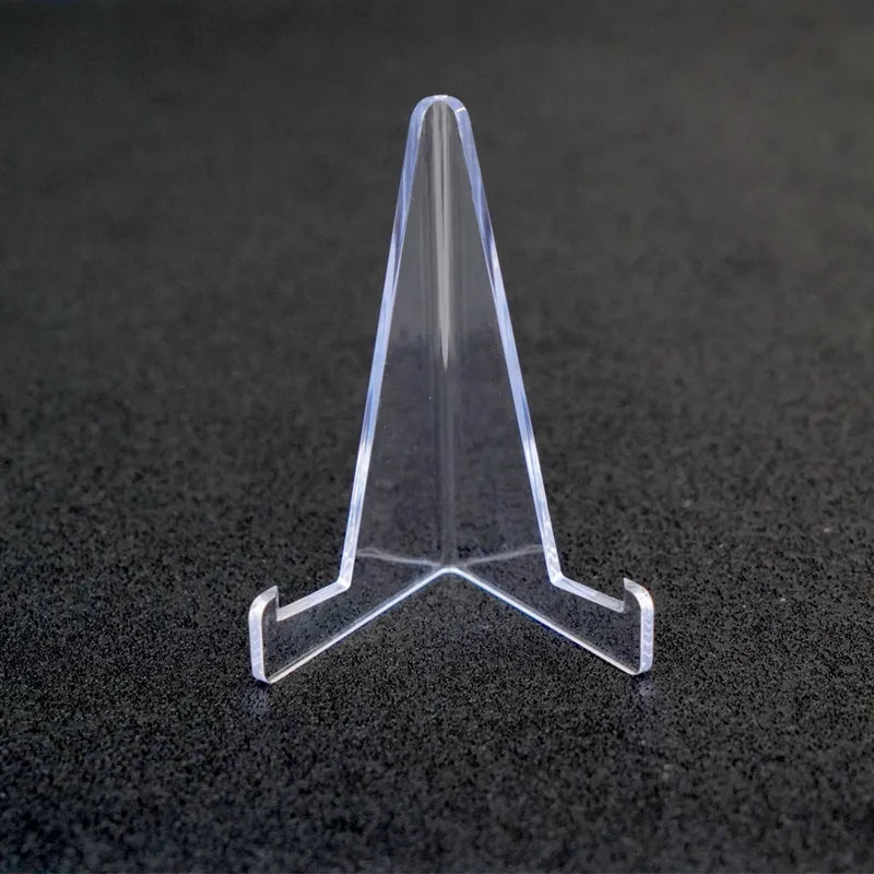 clear card stand