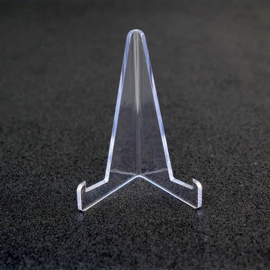 clear card stand