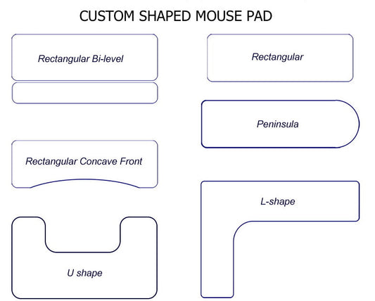 custom shaped mouse pads