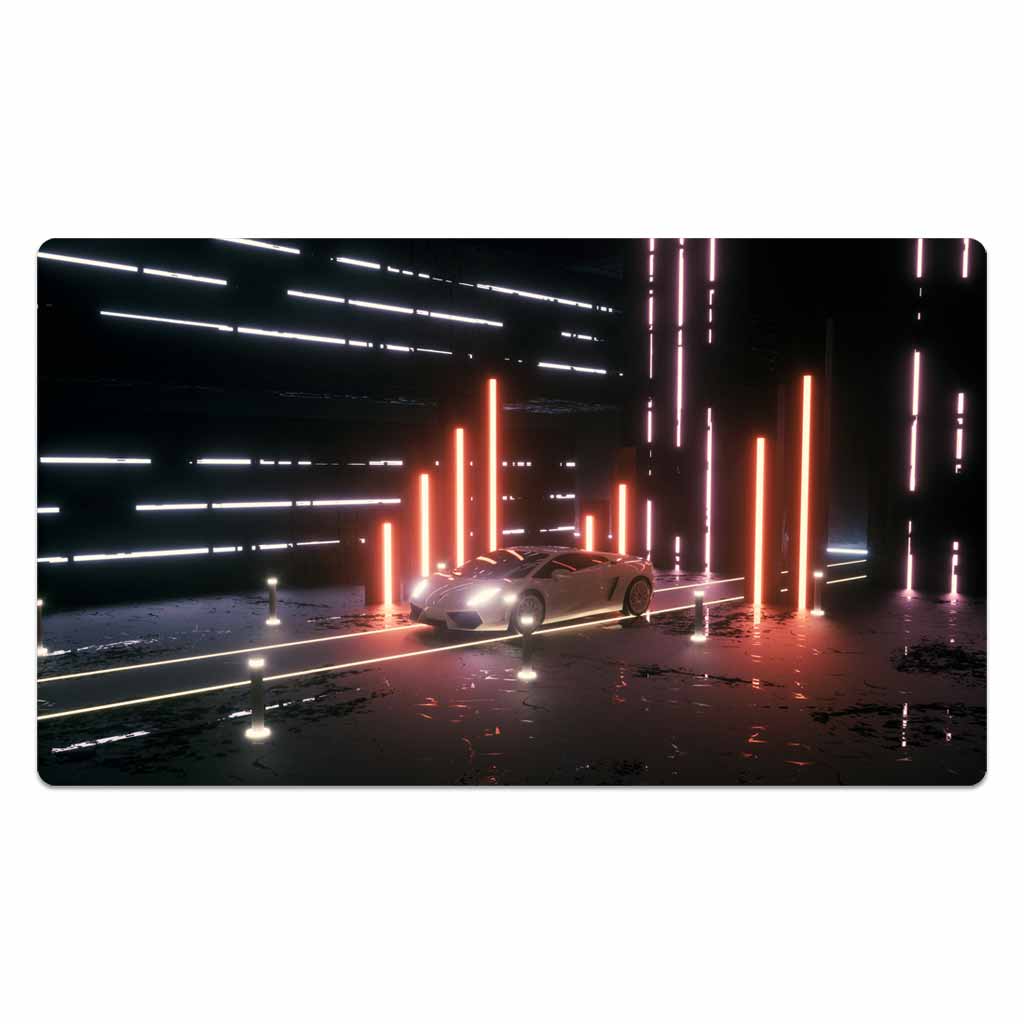 Cybercity's White Beast Car Playmat