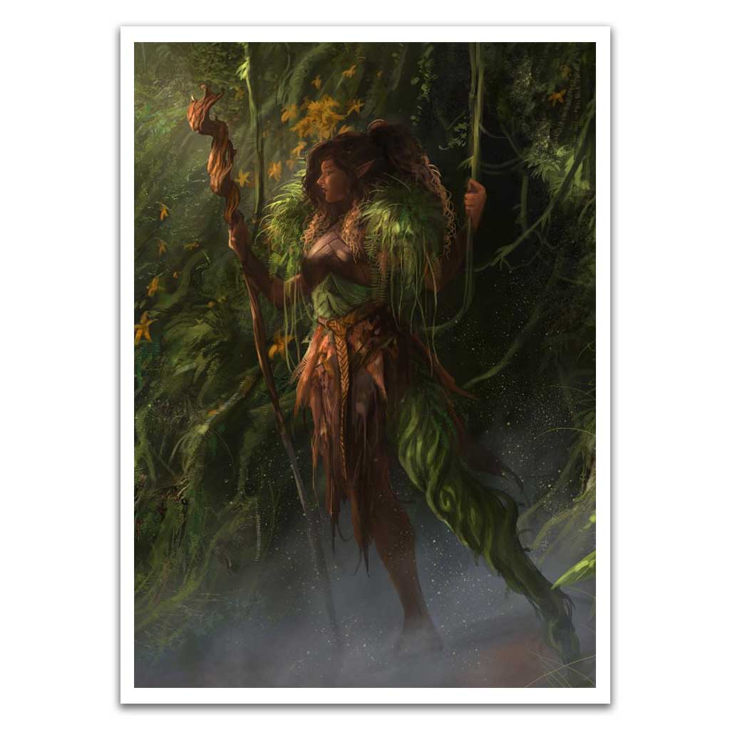 Druid Guarding The Forest Card Sleeves