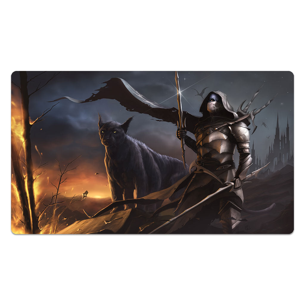 Dark Elf And His Panther Mouse Pad