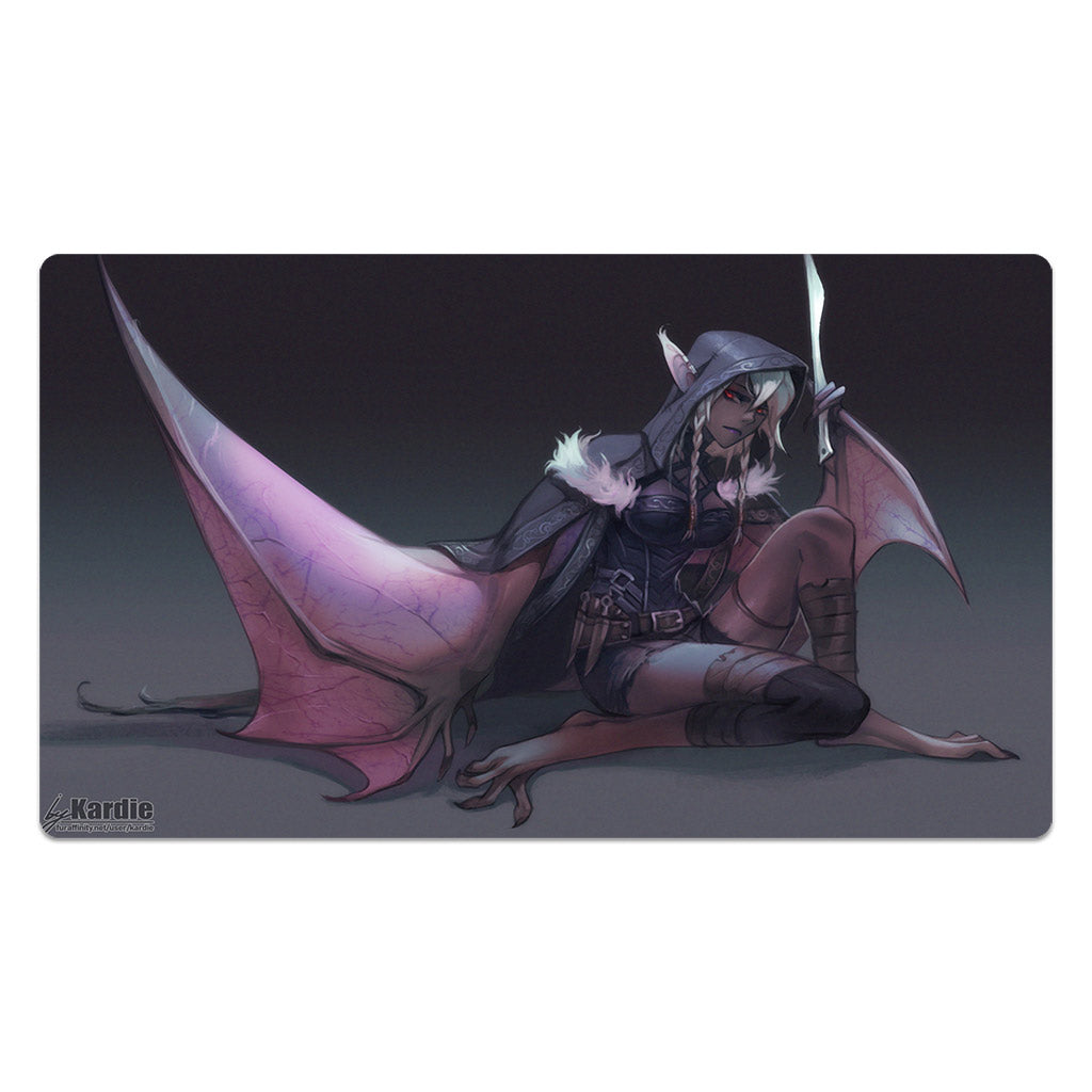 Dark Elf Bat Wing Mouse Pad