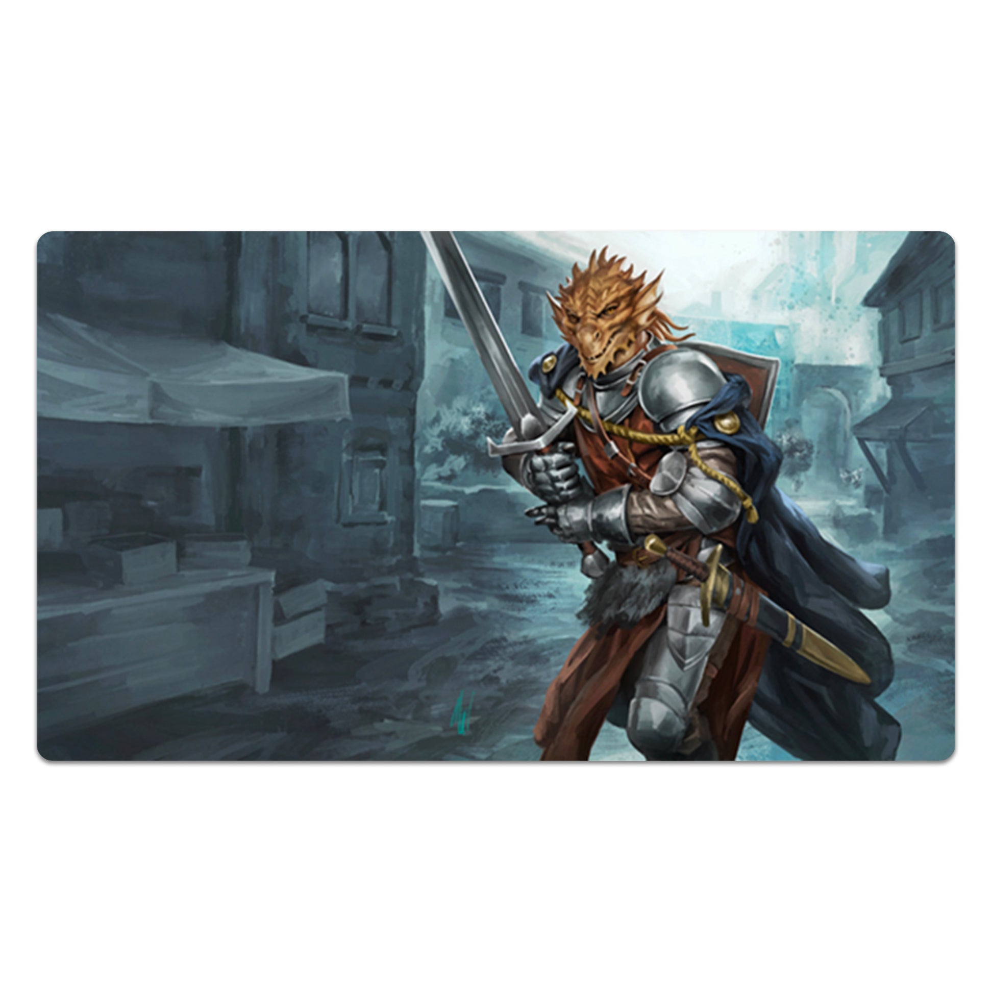 Dragon Gallant Guarding His Village Mouse Pad