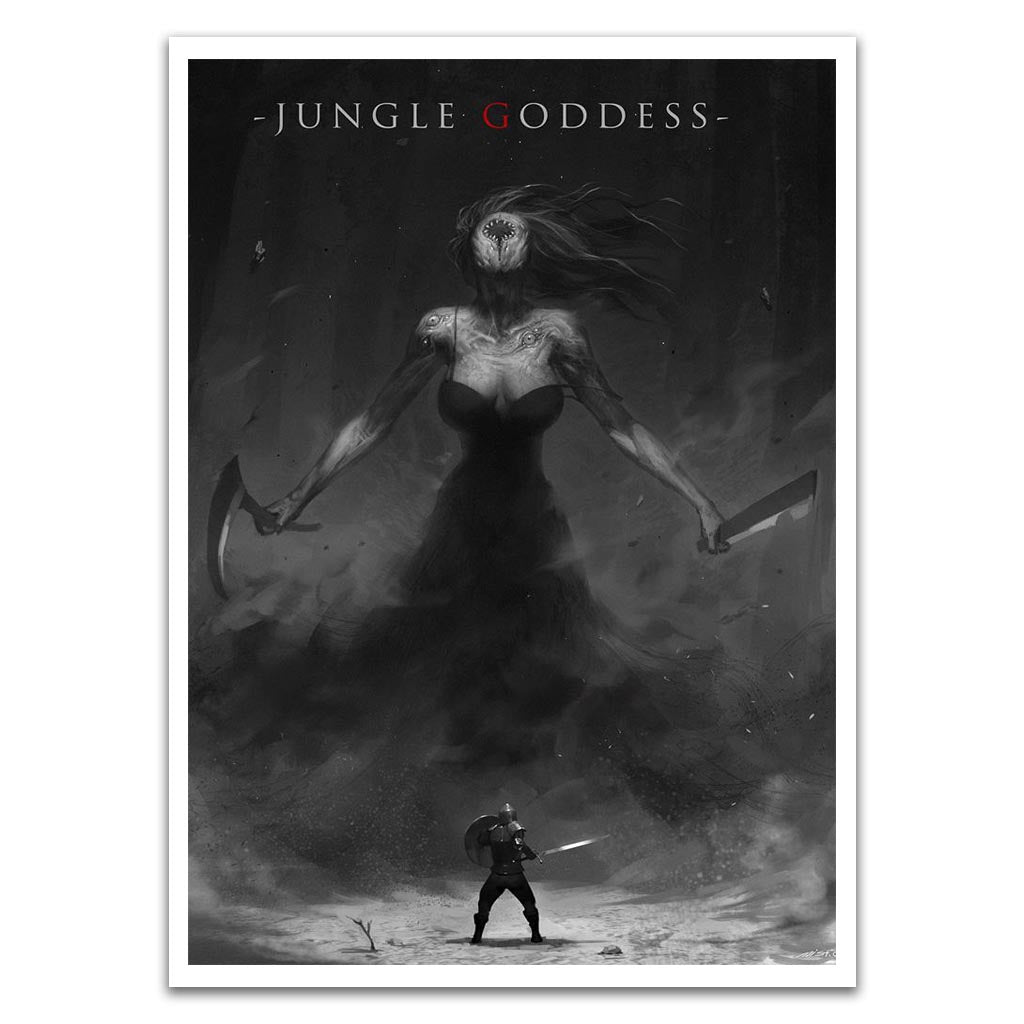 Face To Face With The Jungle's Evil Goddess Card Sleeves