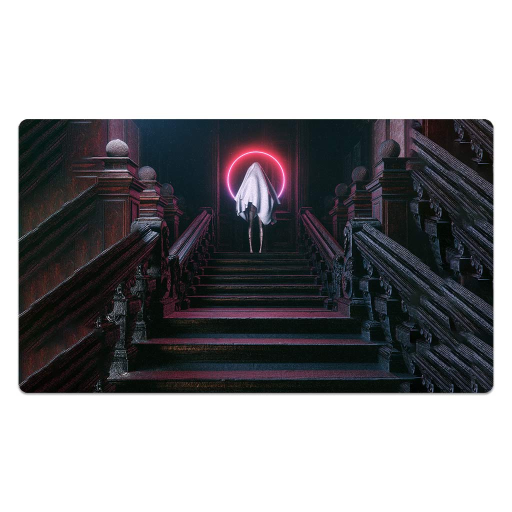 Faceless Spirit In The Staircase Playmat