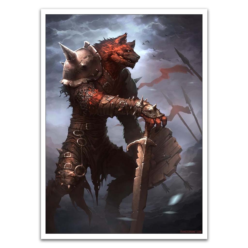 Gnoll In The Battlefield V1 Card Sleeves