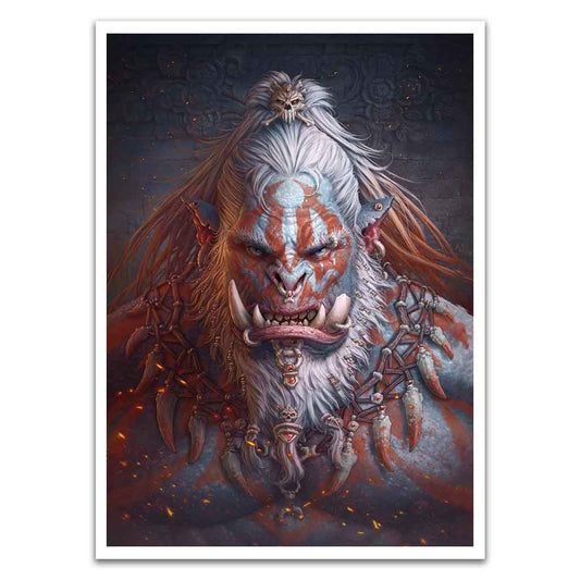 Gruddur Orangefist The Ogre King Card Sleeves