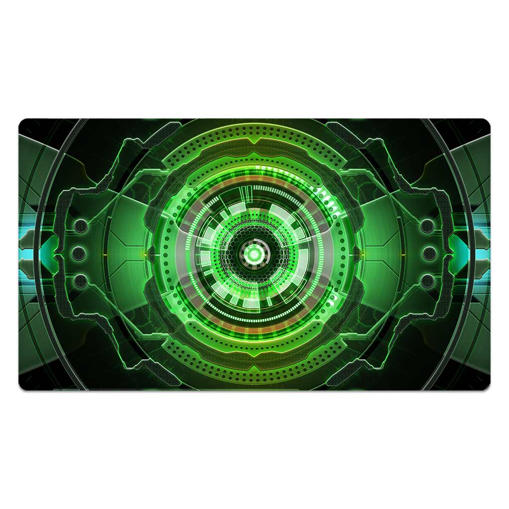 Green Mechanical Interface Mouse Pad