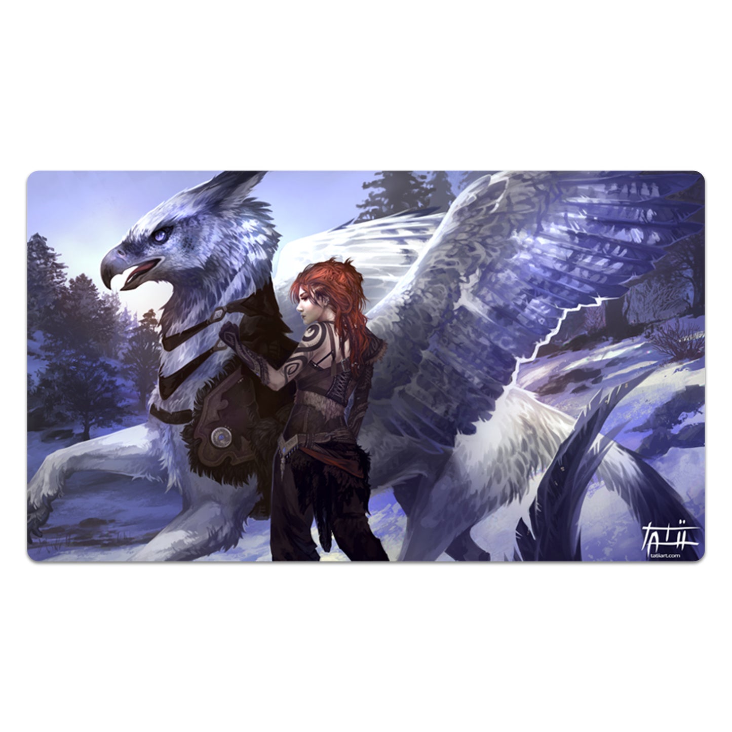 Gryphrider Preparing For Battle Mouse Pad