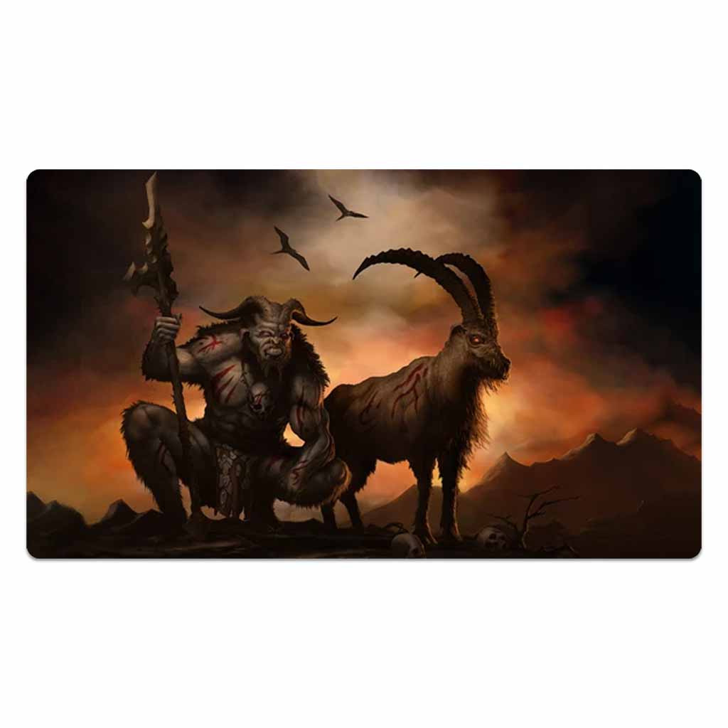 Half beast And His Evil Goat Mouse Pad