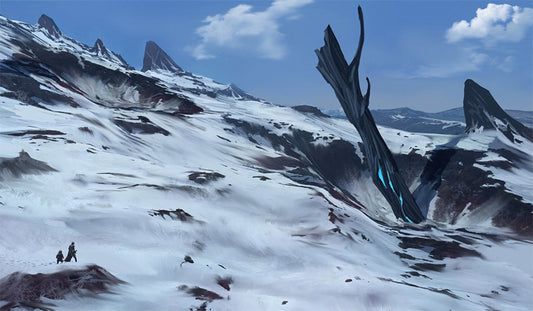 Journey Into The Ice Mountain Playmat