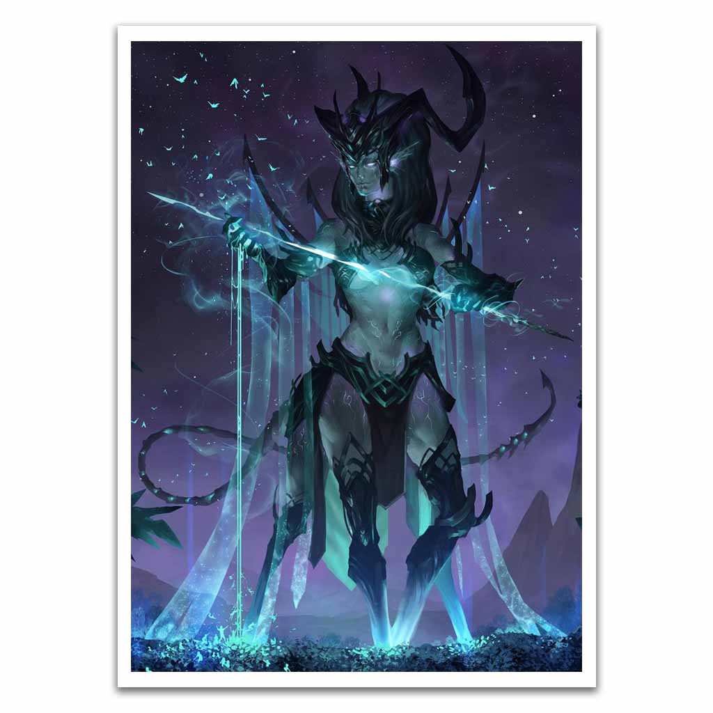 Lezabel The Dark Elemental Queen Card Sleeves