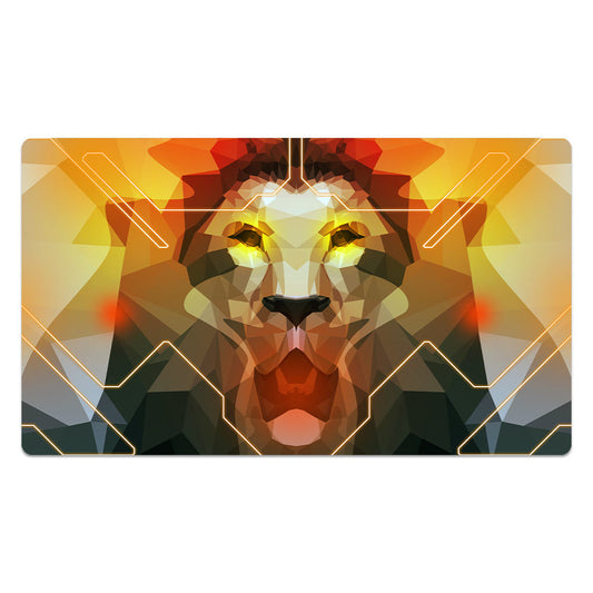 Lion Polygon Symmetry Mouse Pad