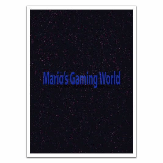 Mario's Gaming World Card Sleeves