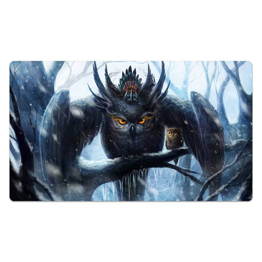 Mother Owl Protecting Her Offspring Mouse Pad