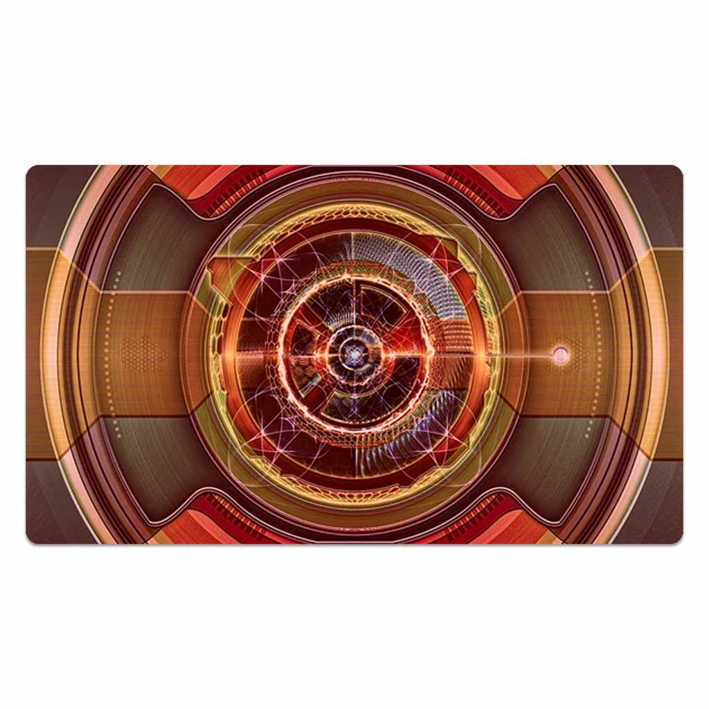 Orange Cyberpunk Machine Mouse Pad