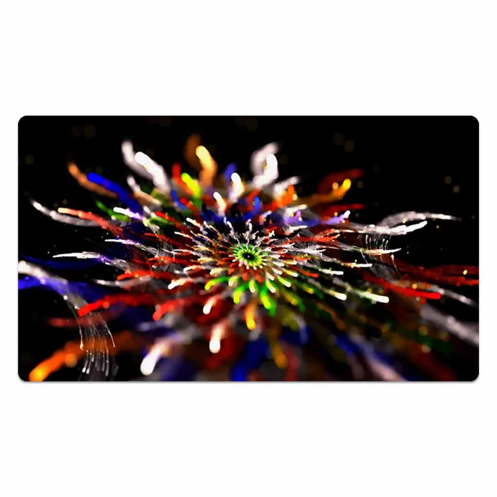 Rainbow Lights Splash Mouse Pad