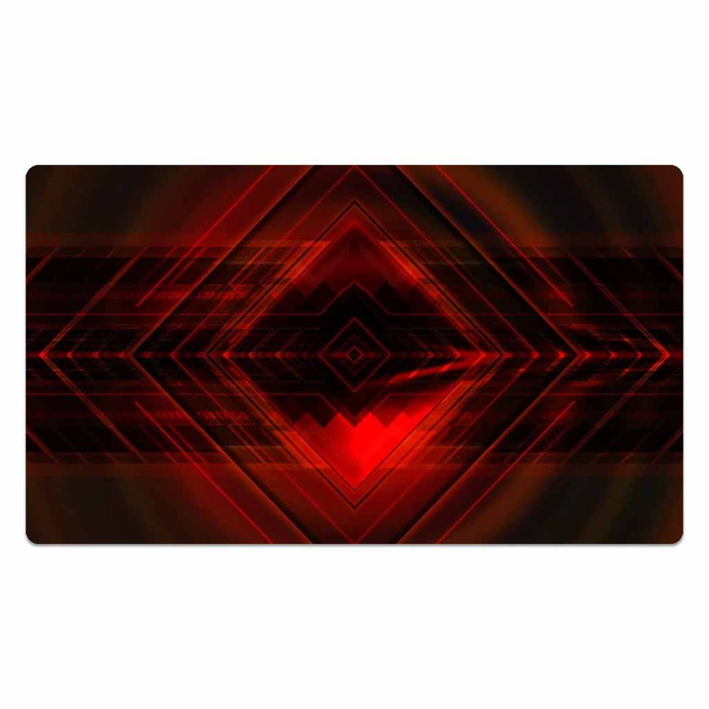 Red Symmetry Mouse Pad