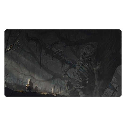 Sword Pierced Skeleton In The Woods Mouse Pad