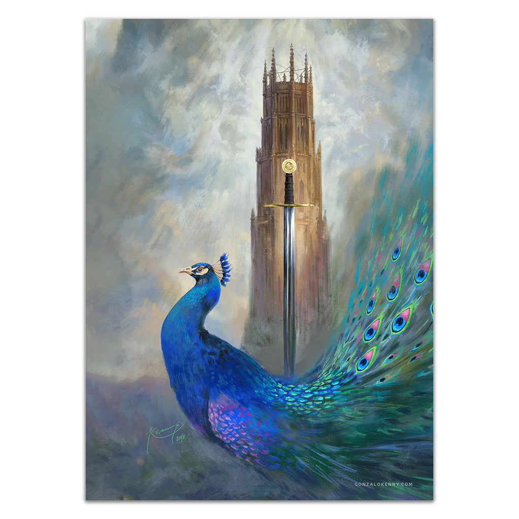 Template Kenny Between the Peacok's Box V1 Card Sleeves