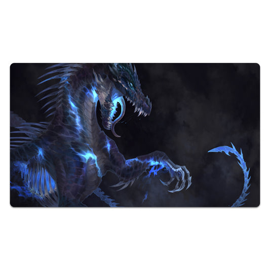 The Black Inferno Dragon's Azure Mouse Pad