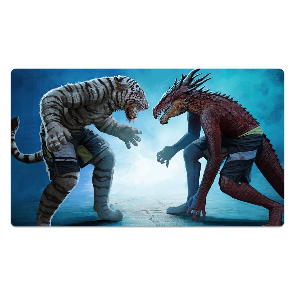 Tiger Vs Dragon Playmat