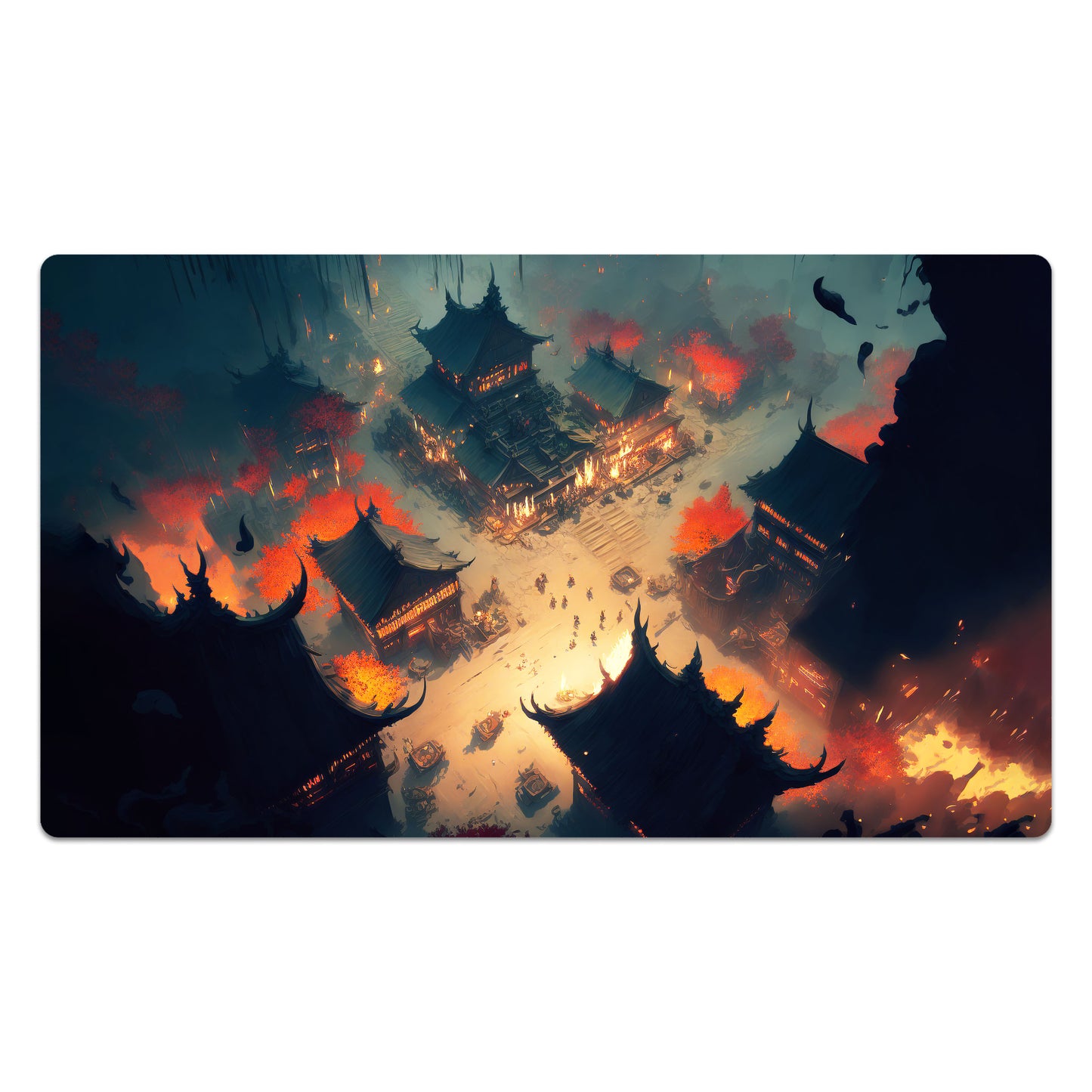 Burning Temple Playmat