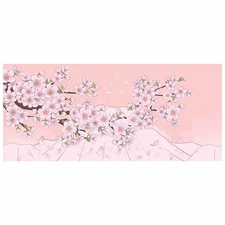 cherry blossom desk mat