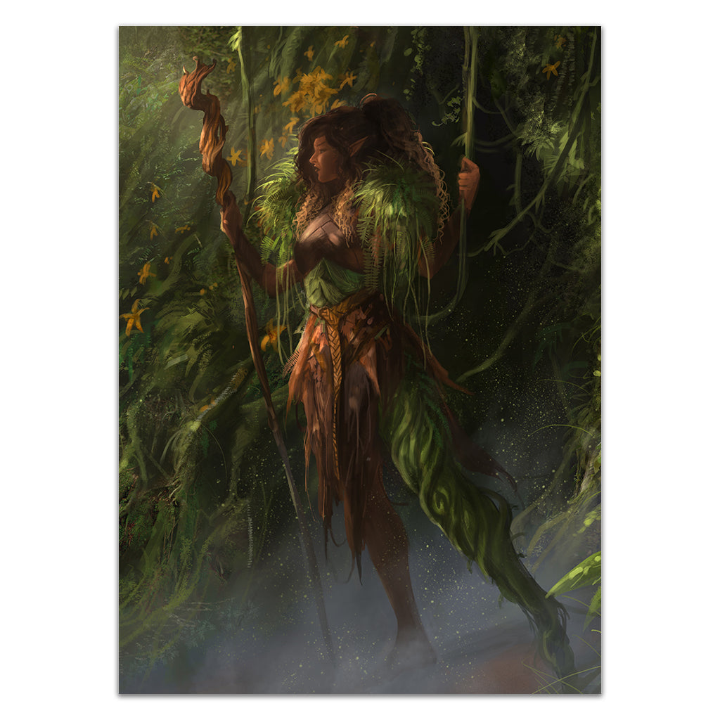 Druid Guarding The Forest V2 Card Sleeves