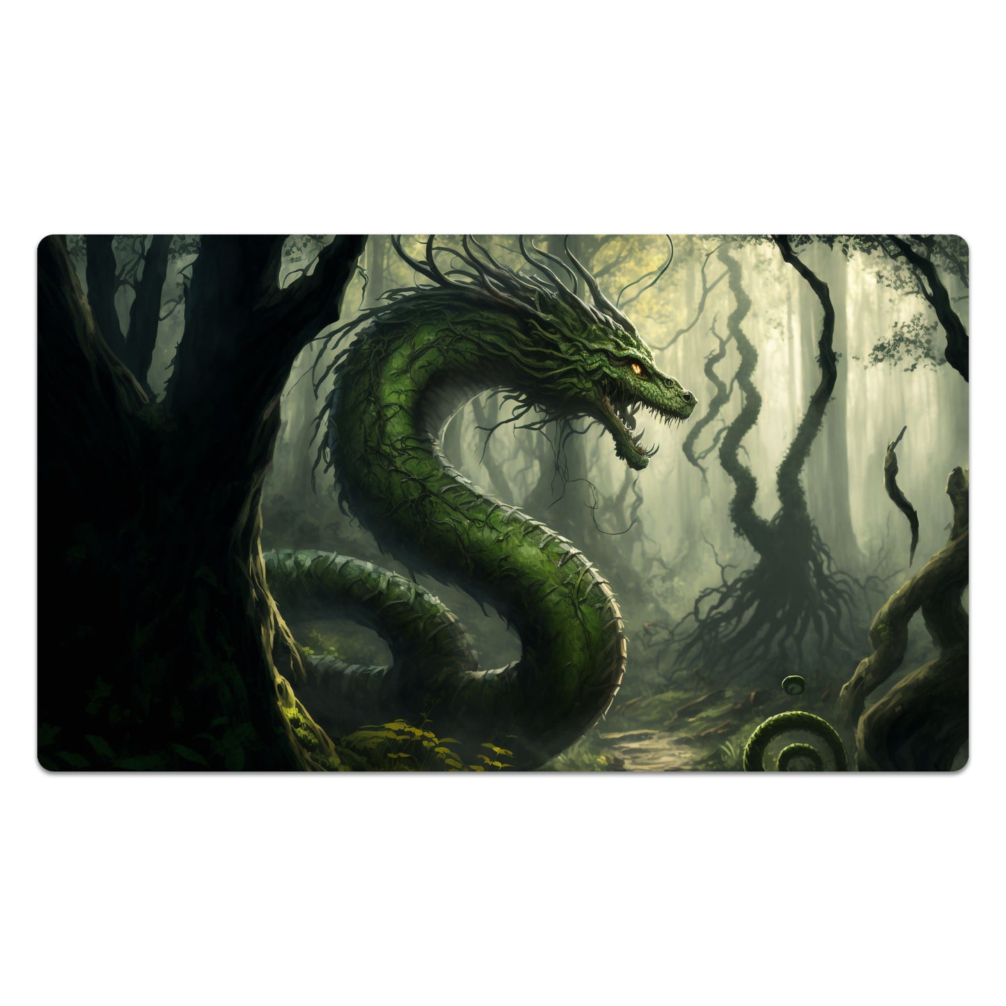 green dragon playmat