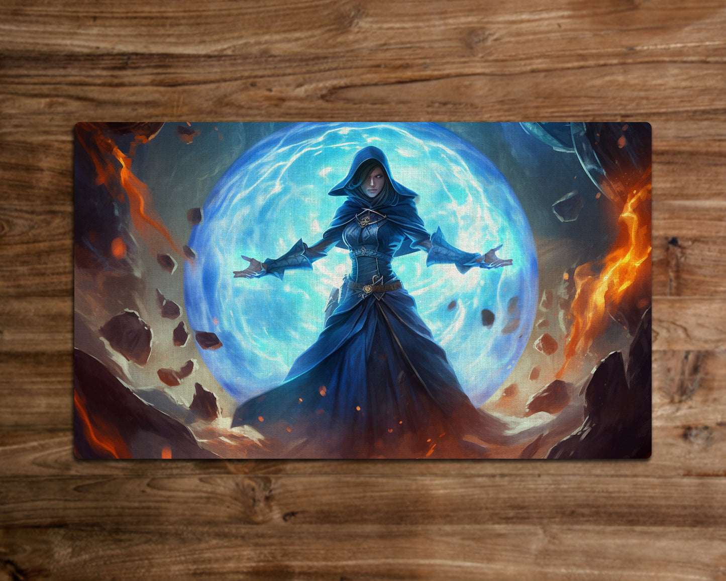 Force of the Enchantress - MTG-Spielmatte - 24 x 14 Zoll - Spielmatte für TCG - handgefertigt